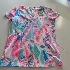 Lilly Pulitzer NWT out to sea Michelle tee size small
